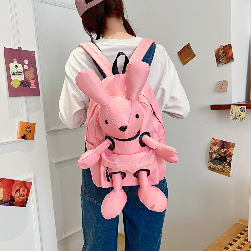 Doll Women's Backpack Trendy Cool Rabbit Travel Backpack - Bellarte Enchanté Doll Women's Backpack Trendy Cool Rabbit Travel Backpack